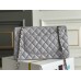 Chanel Classic Flap bag Medium 25 Grey Silver Hardware Lambskin Hass Factory leather 25x16x7cm