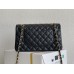 Chanel Classic Flap bag Medium 25 Black Gold Hardware Lambskin Hass Factory leather 25x16x7cm