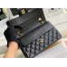 Chanel Classic Flap bag Small 23 Black Gold Hardware Lambskin Hass Factory leather 15x23x6cm