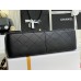 Chanel Classic Flap bag Jumbo 30 Black Gold Hardware Lambskin Hass Factory leather 20x30x10cm