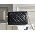 Chanel WOC Black Gold Hardware Camellia Clasp Lambskin Hass Factory leather 12x19x3.5cm