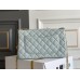 Chanel Classic Flap bag Small 23 Light Blue Gold Hardware Camellia Clasp Lambskin Hass Factory leather 15x23x6cm