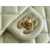 Chanel Classic Flap bag Small 23 Light Yellow Gold Hardware Camellia Clasp Lambskin Hass Factory leather 15x23x6cm