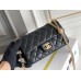 Chanel Classic Flap bag Mini 20 Black Gold Hardware Camellia Clasp Lambskin Hass Factory leather 13x20x6cm