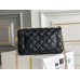 Chanel Classic Flap bag Mini 20 Black Gold Hardware Camellia Clasp Lambskin Hass Factory leather 13x20x6cm