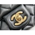 Chanel 22S Classic Flap bag Woven Gold Ball Black Gold Hardware Mini 17 Lambskin Hass Factory leather 13x17x7cm