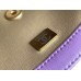 Chanel 22S Classic Flap bag Woven Gold Ball Purple Gold Hardware Mini 17 Lambskin Hass Factory leather 13x17x7cm