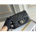 Chanel 23C Classic Flap bag Mini 18 Black and White Checkered Gold Ball Black Champagne Gold Hardware Lambskin Hass Factory leather 13x18x7cm