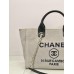 Chanel Beach Bag Beige Champagne Gold Hardware 38x32x18cm