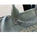 Chanel Beach Bag Light Blue Silver Hardware 38x32x18cm