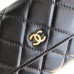 Chanel Classic Wallet Long Flat Cover 19cm Black Gold Hardware Lambskin Hass Factory leather 11x19x3cm