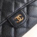 Chanel Classic Wallet Long Curved Cover 19cm Black Gold Hardware Caviar Leather Hass Factory leather 11x19x3cm