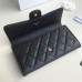 Chanel Classic Wallet Long Curved Cover 19cm Black Gold Hardware Caviar Leather Hass Factory leather 11x19x3cm