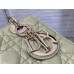 Lady Dior Bag, Grey-Green Lambskin, Champagne Gold Hardware, Small   Four Blocks   20, Size: 20cm