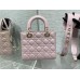 Lady Dior Bag, Pink Lambskin, Champagne Gold Hardware, Small   Four Blocks   20, Size: 20cm