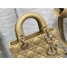 Lady Dior Bag, Apricot Lambskin, Champagne Gold Hardware, Small   Four Blocks   20, Size: 20cm