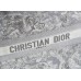 Dior Book Tote, Classic Zoo Oblique Embroidery, Large 42, Size: 42x35x18cm