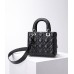 Lady Dior 4-Compartment Bag, 20, Black Lambskin, Model: 8878, Size: 20x16.5x8cm