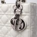 Lady Dior Four Blocks 20 (Style: 8878) Lambskin, Gray, Silver Hardware, Size: 20x16.5x8cm