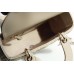 Lady Dior Four Blocks 20 (Style: 8878) Lambskin, White, Silver Hardware, Size: 20x16.5x8cm