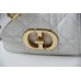 Dior Caro 2023 Micro Mini (Style: 2023 Mini) Soft Calfskin, White, Gold Hardware, Size: 13x8x4cm