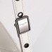 Dior Caro Calfskin, White, Deep Silver Hardware, Large (28x17x9cm)