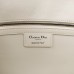 Dior Caro Calfskin, White, Deep Silver Hardware, Large (28x17x9cm)