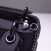 Lady Dior So Black Mini 17, Three Blocks, Calfskin Ultra-matte, Size: 17cm