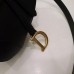 Dior Saddle Bag, Black Calfskin, Gold Hardware, Small (21x18x5cm)