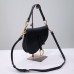 Dior Saddle Bag, Black Calfskin, Gold Hardware, Medium (25.5x20x6.5cm)