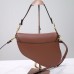 Dior Saddle Bag, Brown Calfskin, Gold Hardware, Medium (25.5x20x6.5cm)