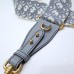 Dior Oblique Shoulder Strap, Classic Gray, Gold Hardware