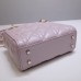 Lady Dior Mini 17cm, Three Blocks, Lambskin, Pink