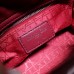 Lady Dior Mini 17cm, Three Blocks, Lambskin, Red, Silver Hardware