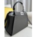 Fendi Peekaboo Small 23 Dark Gray Silver Hardware 23x18x12cm 8BN266