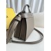 Fendi Peekaboo I See You Small 27 Gray Silver Clasp 27x20x11cm