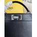 Fendi Peekaboo I See You Small 27 Black Silver Clasp 27x20x11cm