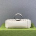 Gucci GG Marmont Geometric Medium, 26, White, Silver Hardware, Size: 26x15x7cm, Model: 443497