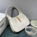 Gucci Jackie 1961, Full Leather, Imported Italian Leather, Small 27.5cm, White, Gold Hardware, Size: 27.5x19x4cm, Model: 636706