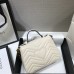 Gucci GG Marmont Mini, 21, White, Model: 547260, Size: 21x15x8cm