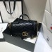 Gucci GG Marmont Mini, 26.5, Black, Model: 498110, Size: 26.5x20x9cm