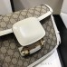 Gucci Horsebit 1955 Medium, 25, White, Monogram, Model: 602204, Size: 25x18x8cm