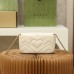 Gucci GG Marmont, 16.5cm, White, Model: 476433, Size: 16.5x10.2x5.1cm