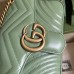 Gucci GG Marmont, Green, 26cm, Model: 443497, Size: 26x15x7cm