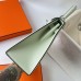 Hermes Hermès Kelly 25cm Epsom 0S Bubble Green Waxed Thread Silver Hardware Hand-Stitched