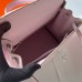 Hermes Hermès Kelly 25cm Swift Imported Plain Leather 09 Dreamy Pink Purple Waxed Thread Silver Hardware Hand-Stitched