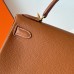 Hermes Hermès Kelly 28cm Togo Ck37 Golden Brown Waxed Thread Gold Hardware Hand-Stitched