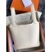 Hermes Hermès Picotin 18 Taurillon Clemence I2 Cream White Gold Hardware Hand-Stitched