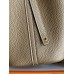 Hermes Hermès Picotin 18 Taurillon Clemence 18 Elephant Grey Gold Hardware Hand-Stitched