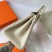 Hermes Hermès Birkin 25cm Togo Ck10 Milk White Waxed Thread Gold Hardware Hand-Stitched